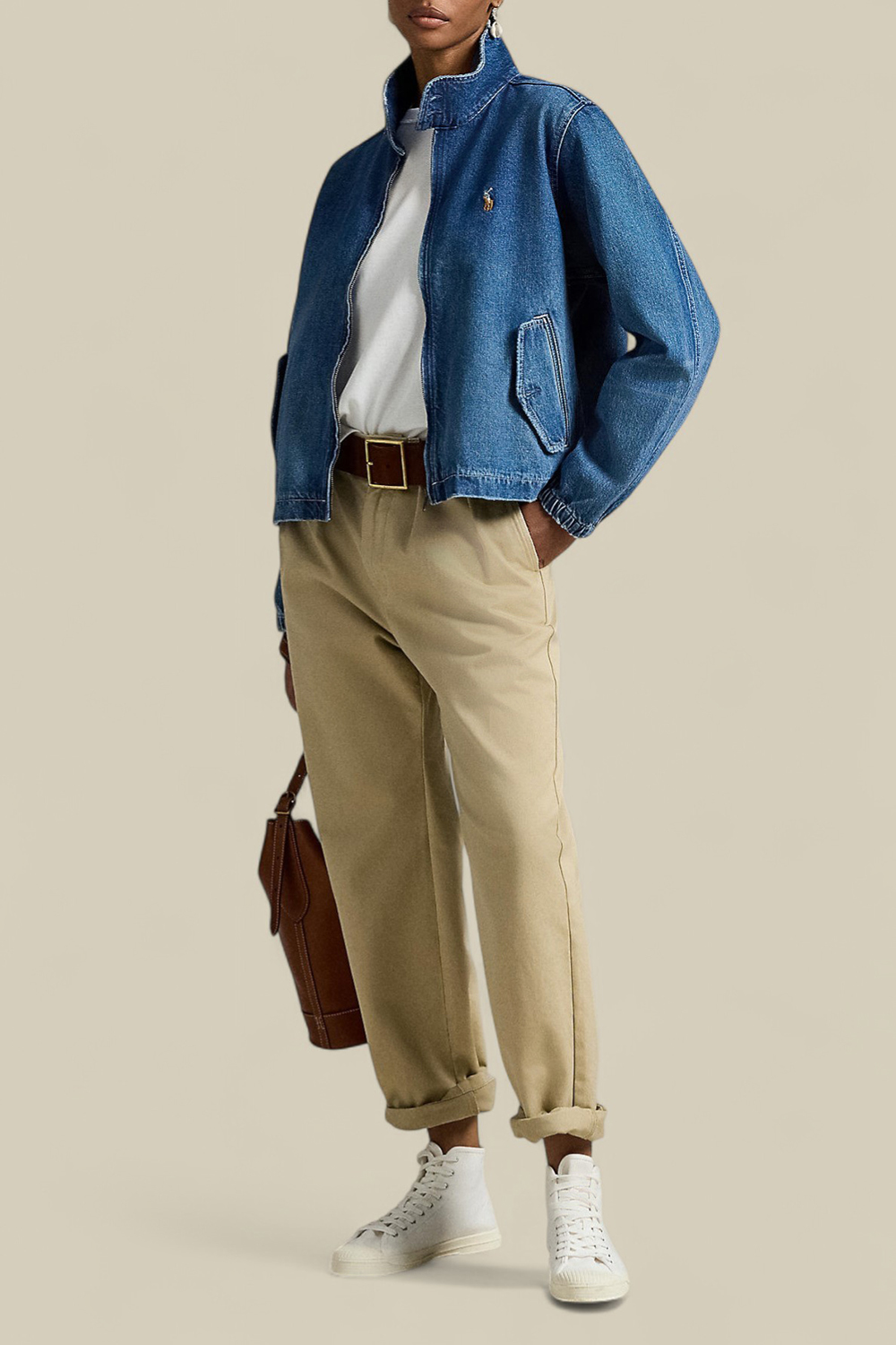 תמונת כל הלוק של ז'קט ג'ינס